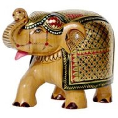 Handcrafted Wooden Elephant